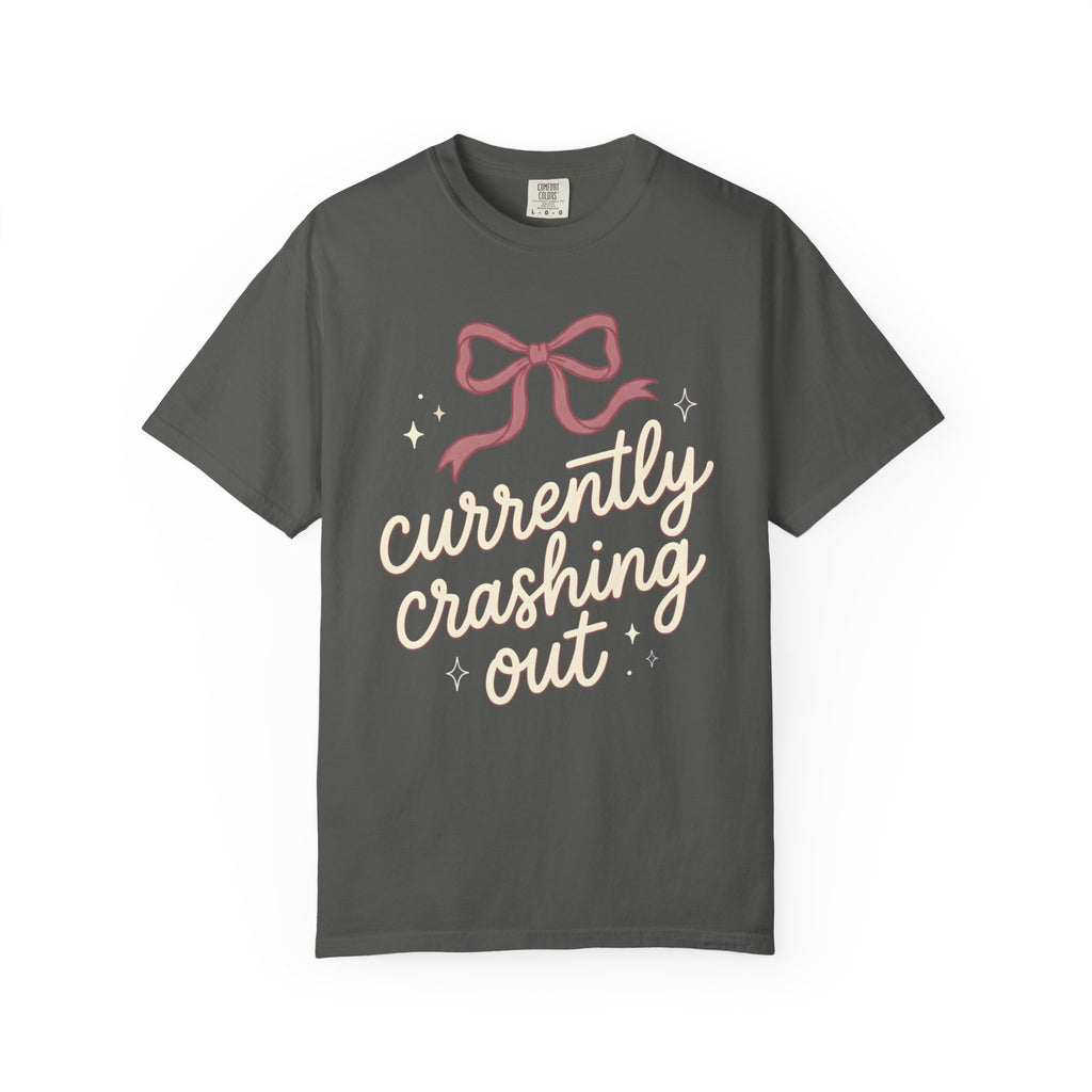 Currently Crashing Out Coquette T-Shirt