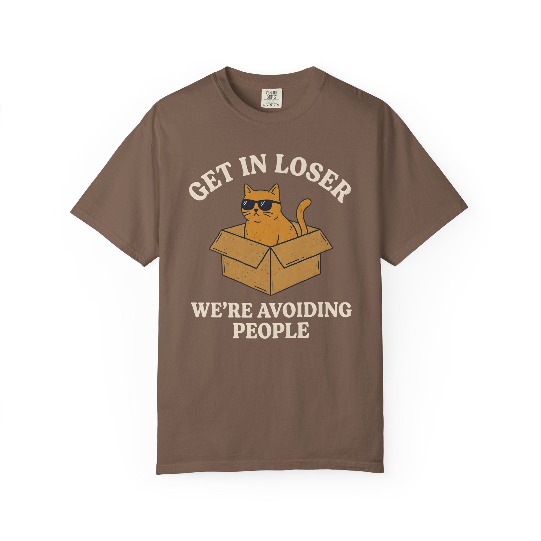 Get In Loser Avoiding People Cat T-Shirt