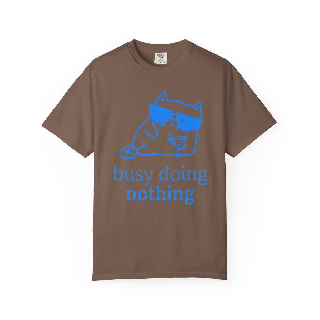 Busy Doing Nothing Cat T-Shirt