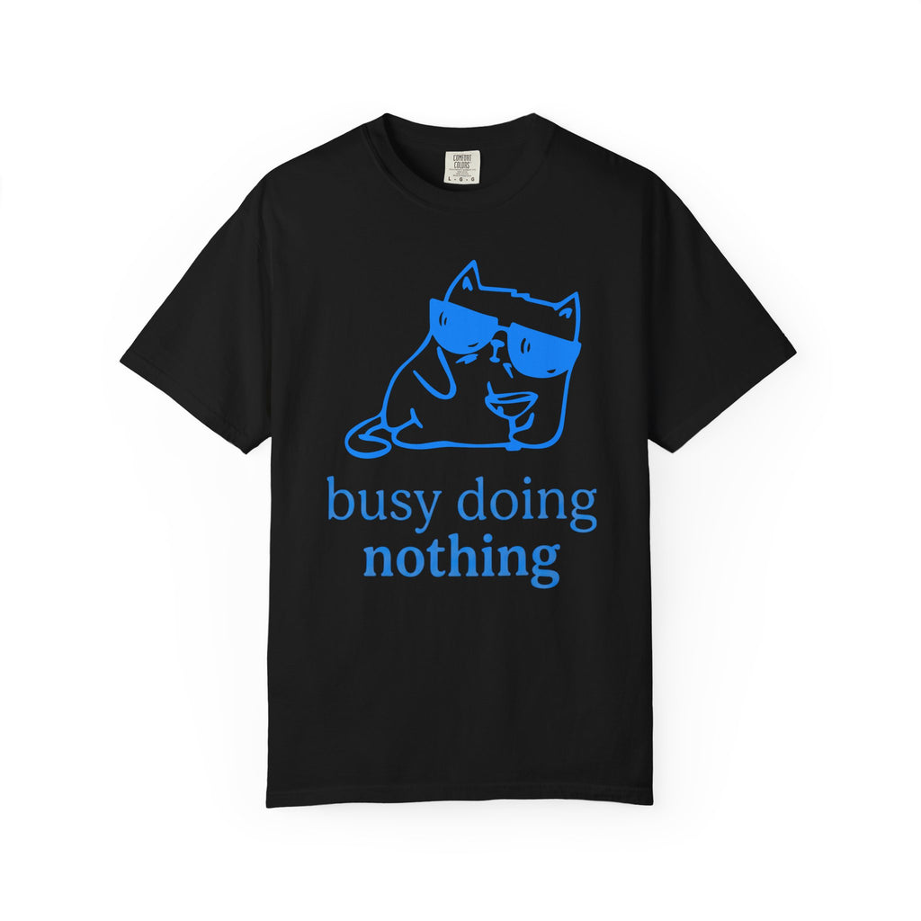 Busy Doing Nothing Cat T-Shirt