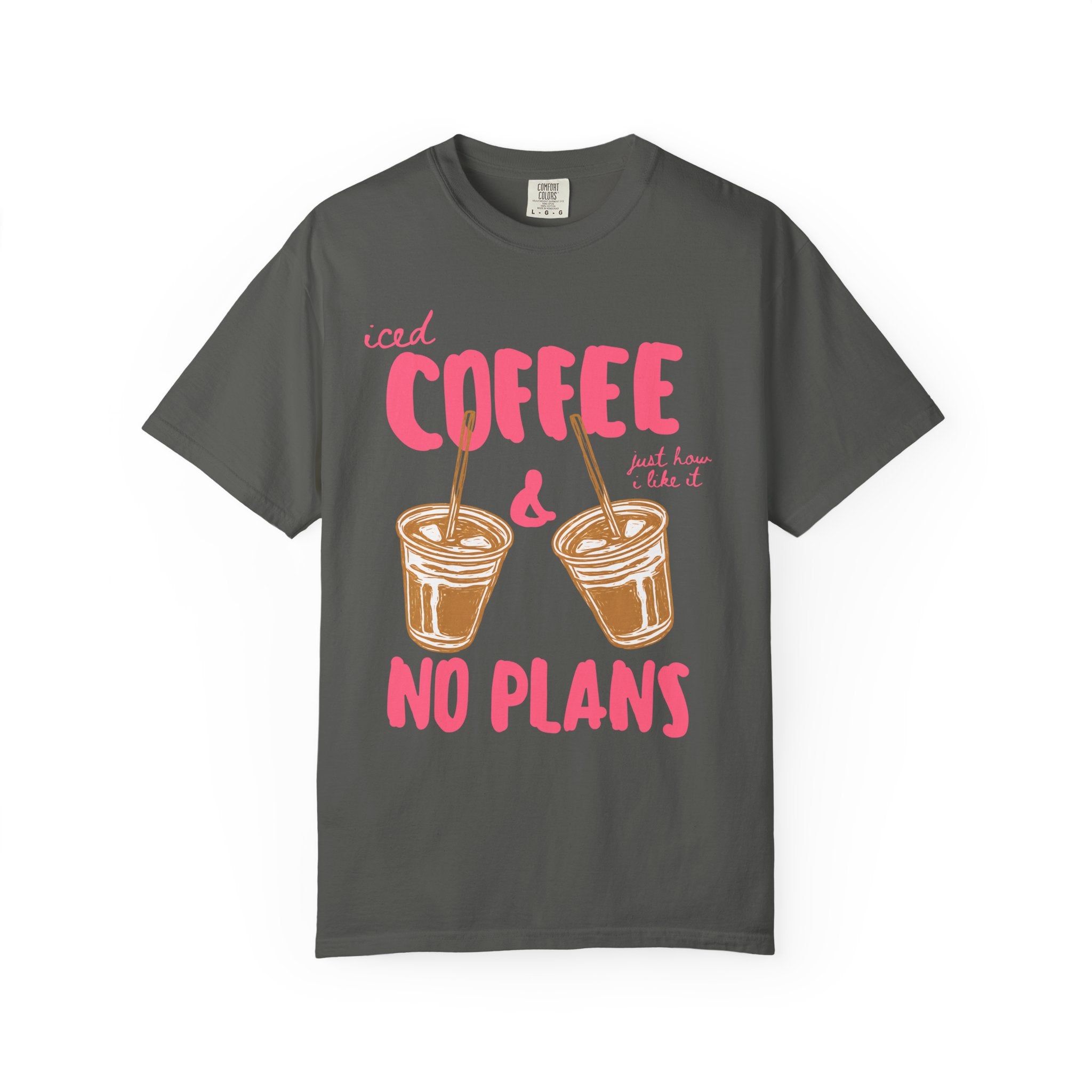Iced Coffee & No Plans T-Shirt