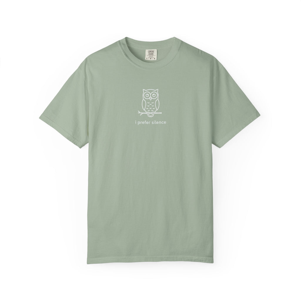 I Prefer Silence Owl T-Shirt