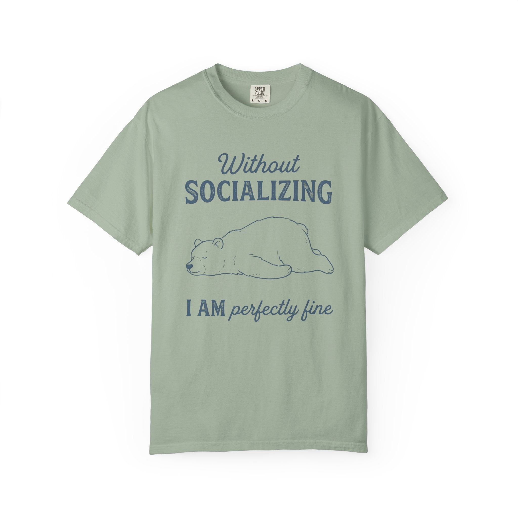 Without Socializing Polar Bear T-Shirt