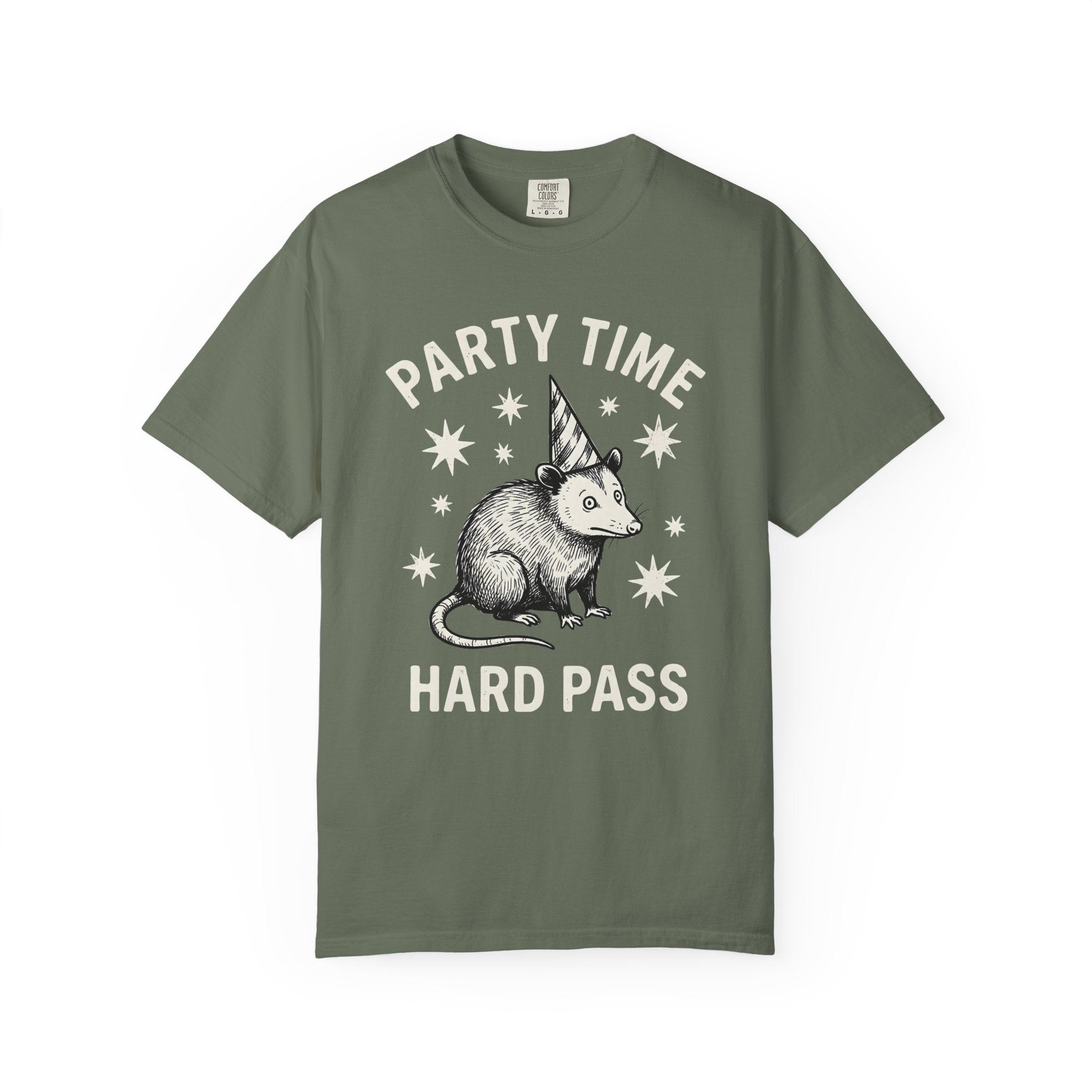 Party Time Hard Pass Opossum T-Shirt