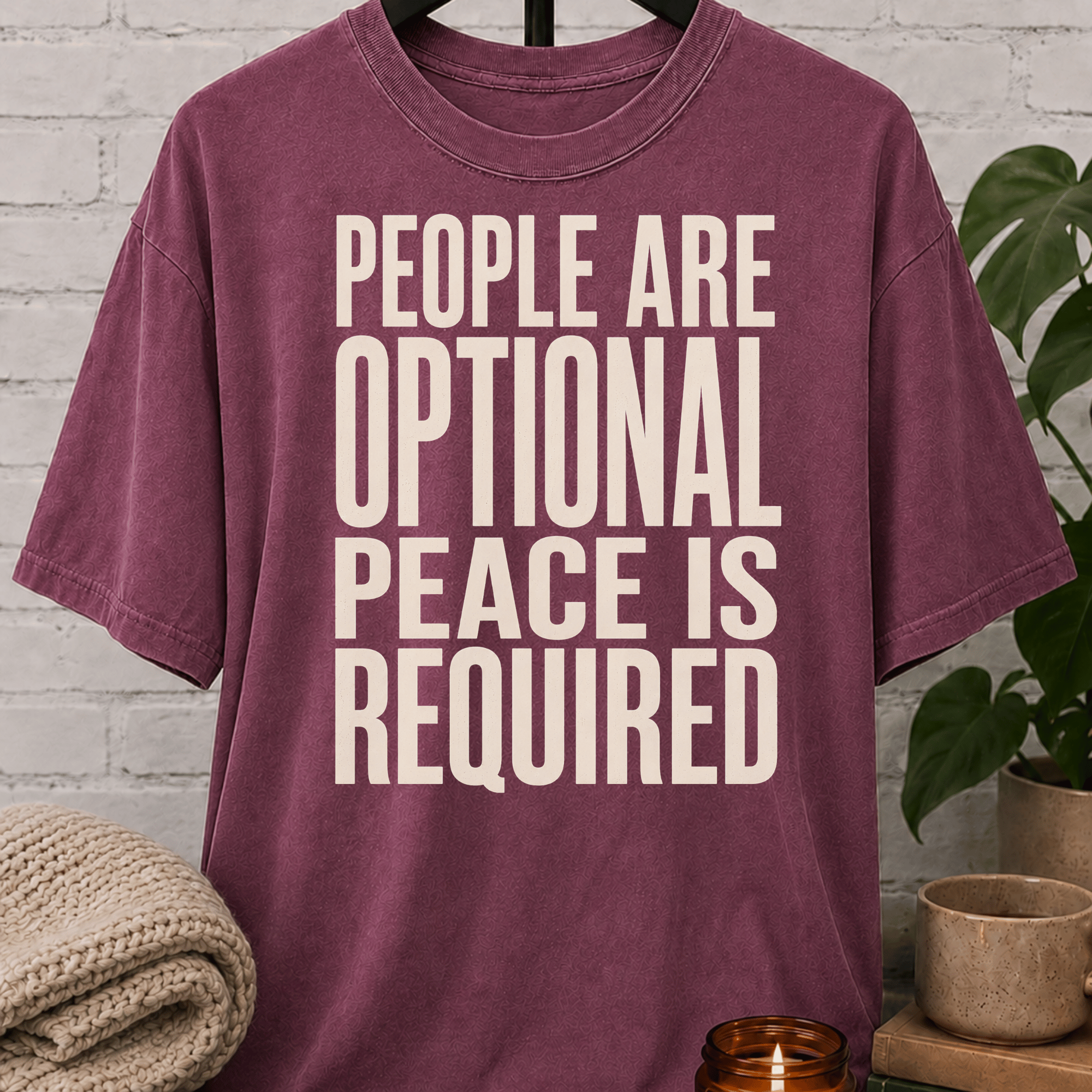 People Are Optional Peace Is Required T-Shirt