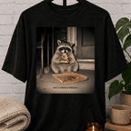 Not a People Person Raccoon Pizza Tee T-Shirt