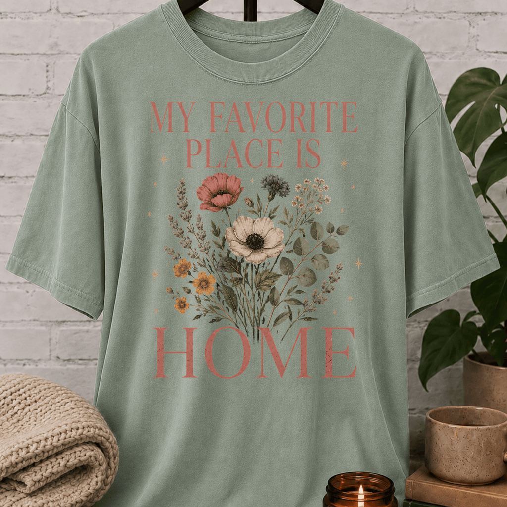 My Favorite Place Is Home Wildflower T-Shirt