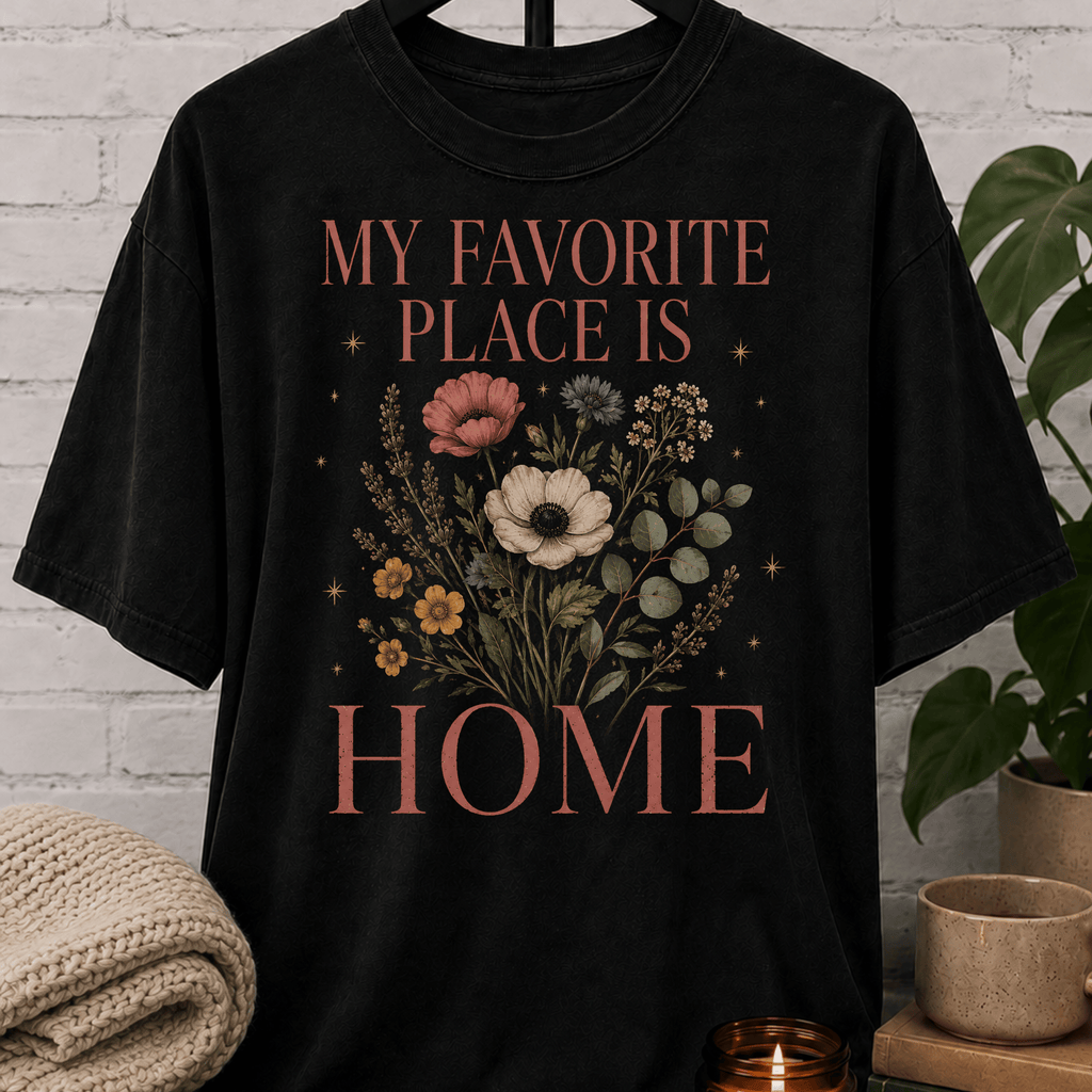 My Favorite Place Is Home Wildflower T-Shirt