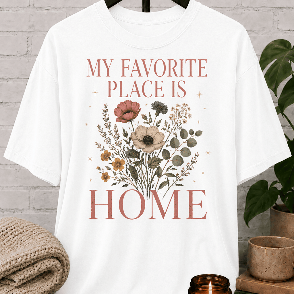 My Favorite Place Is Home Wildflower T-Shirt
