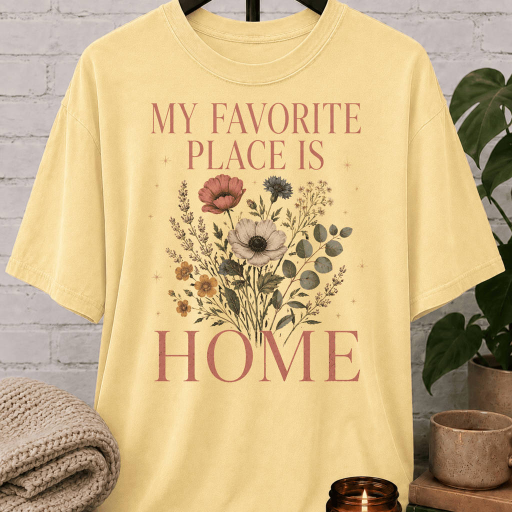 My Favorite Place Is Home Wildflower T-Shirt