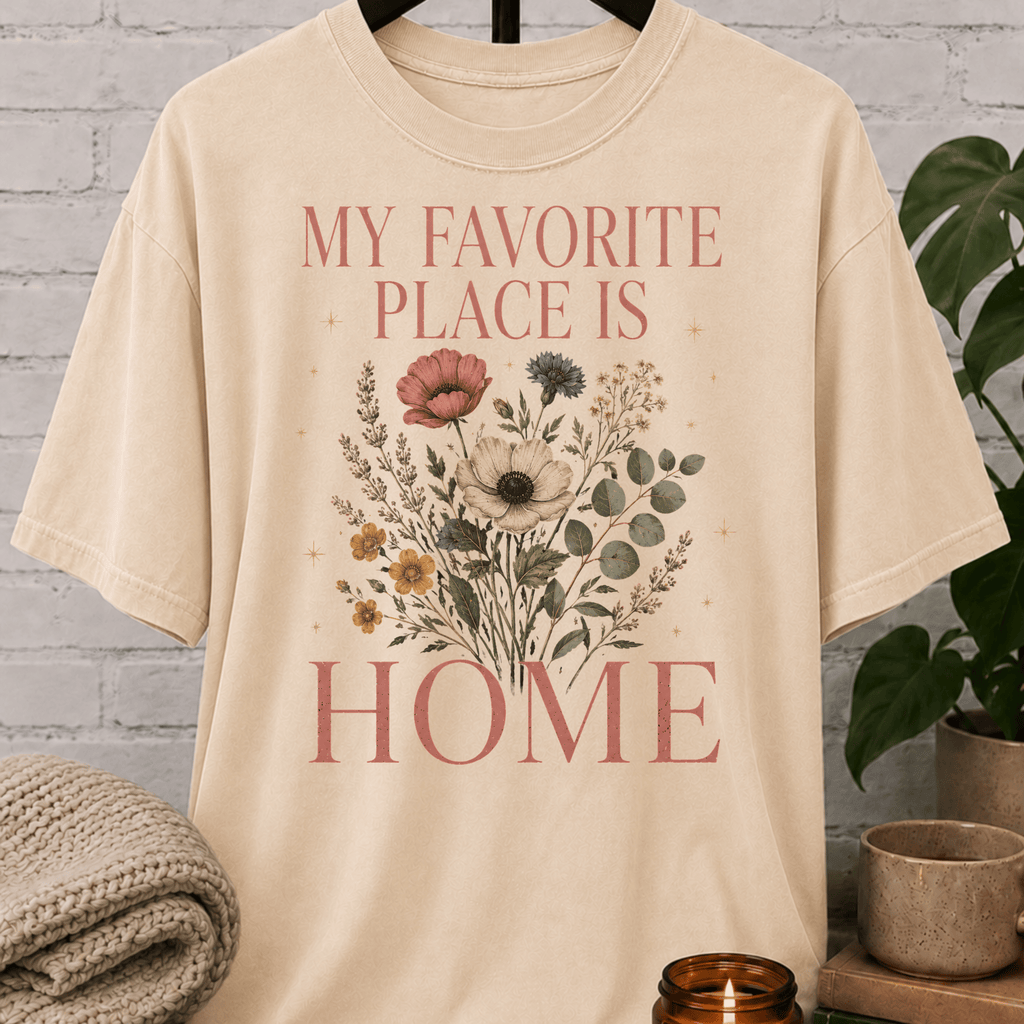 My Favorite Place Is Home Wildflower T-Shirt