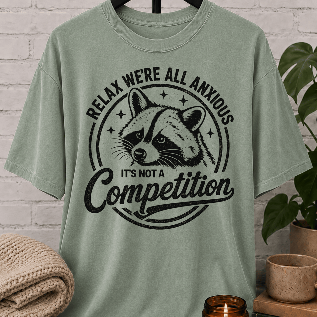 Relax We're All Anxious Raccoon T-Shirt