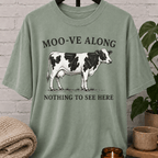 Moo-ve Along Funny Cow T-Shirt