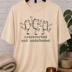 Introverted and Undefeated Frog T-Shirt