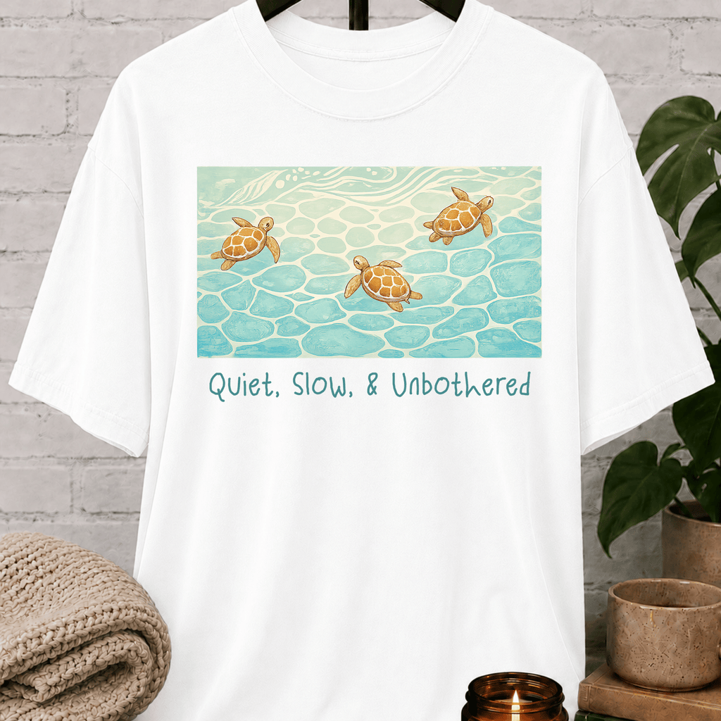 Quiet Slow and Unbothered Sea Turtle T-Shirt