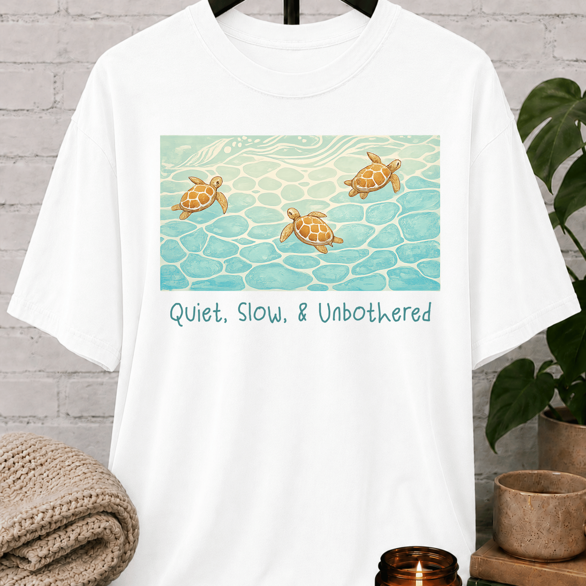 Quiet Slow and Unbothered Sea Turtle T-Shirt