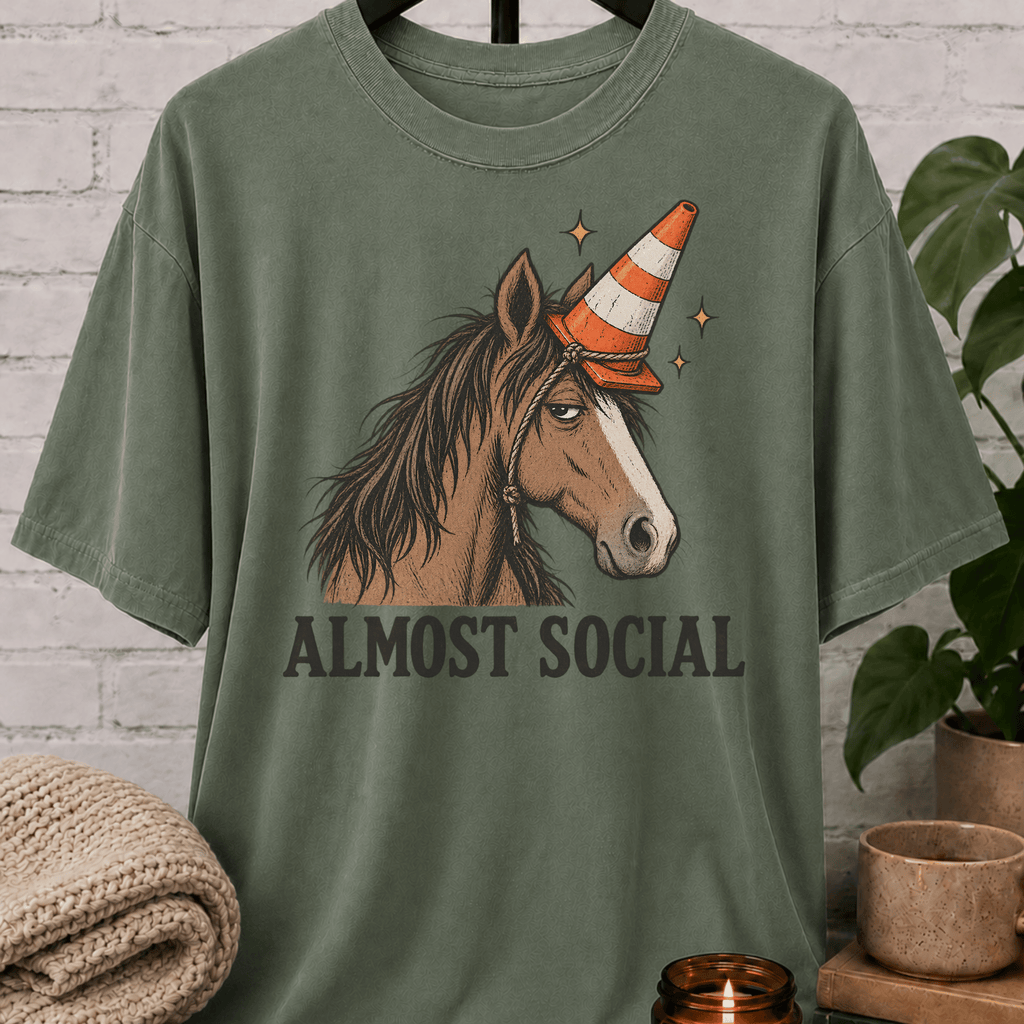 Almost Social Horse T-Shirt