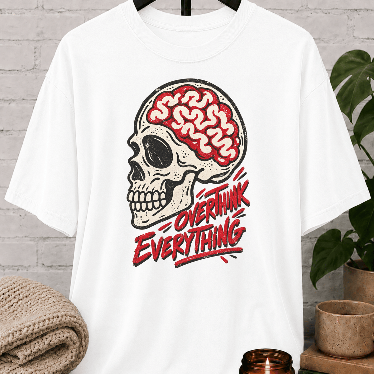 Overthink Everything Skull T-Shirt