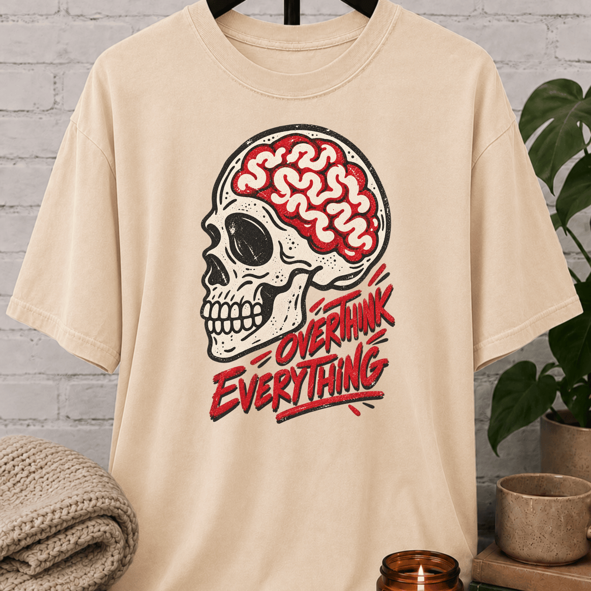 Overthink Everything Skull T-Shirt