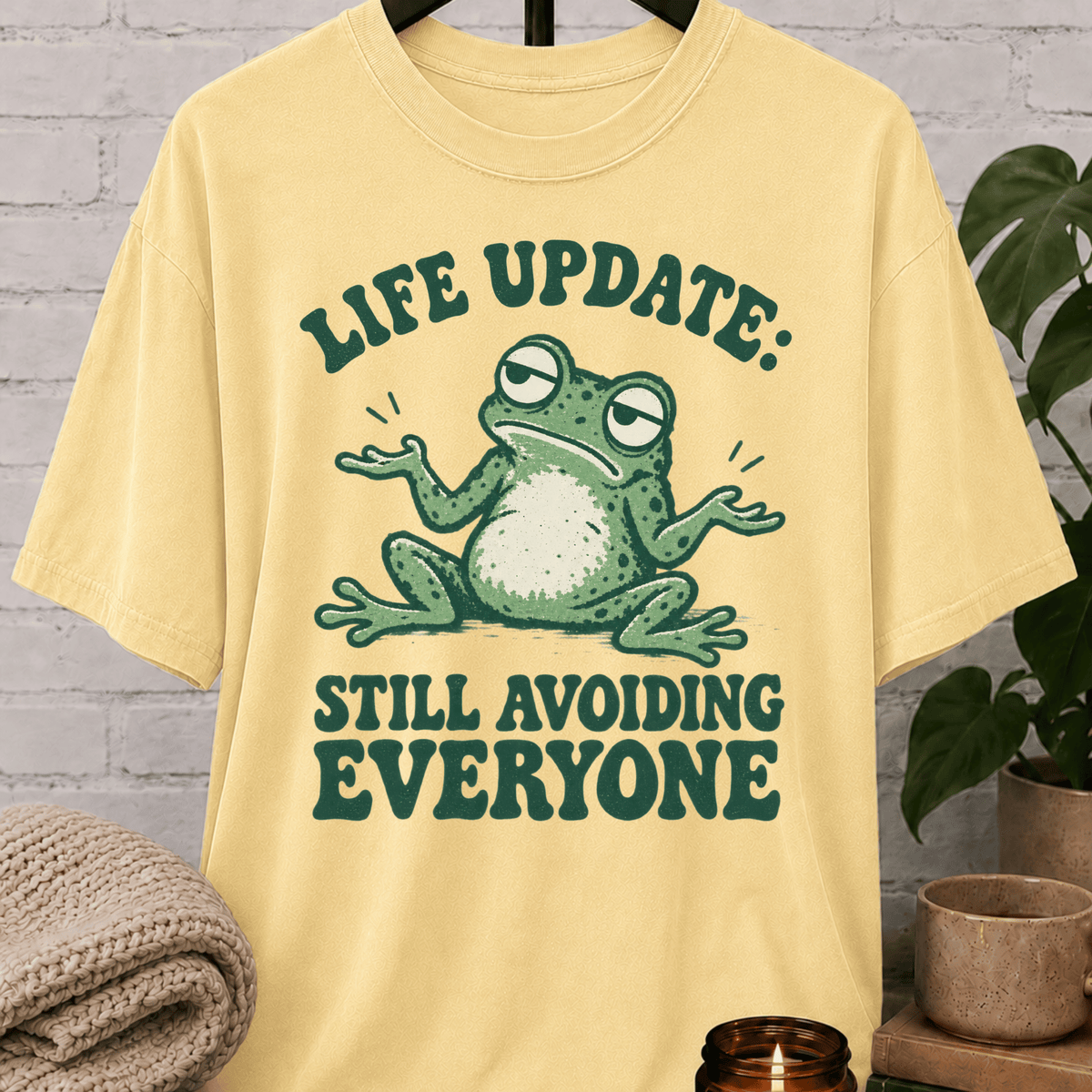 Still Avoiding Everyone Frog T-Shirt