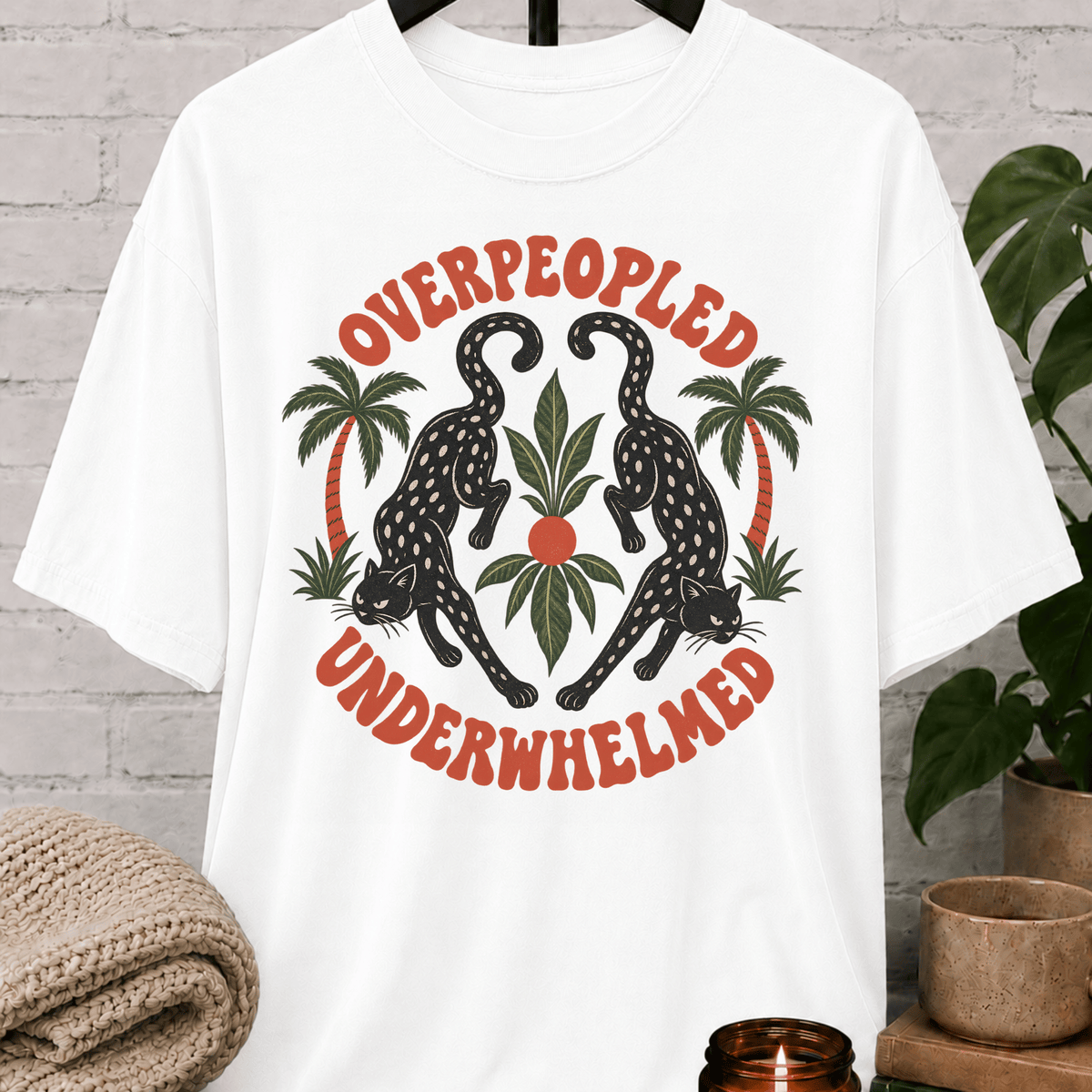 Overpeopled Underwhelmed Leopard T-Shirt