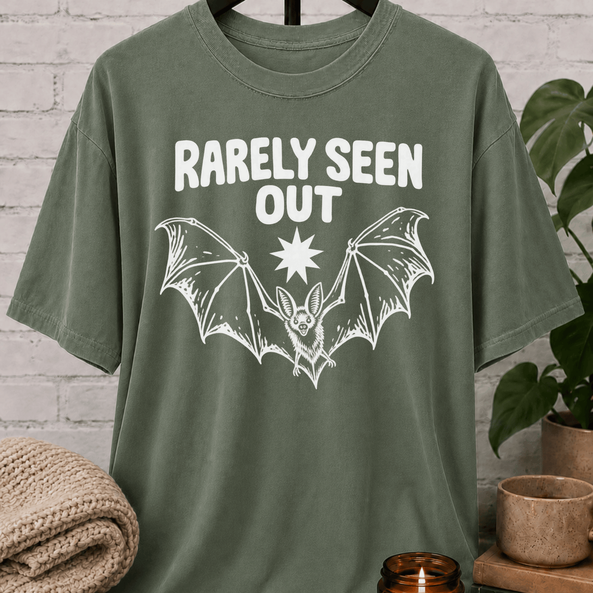 Barely Seen Out Bat T-Shirt