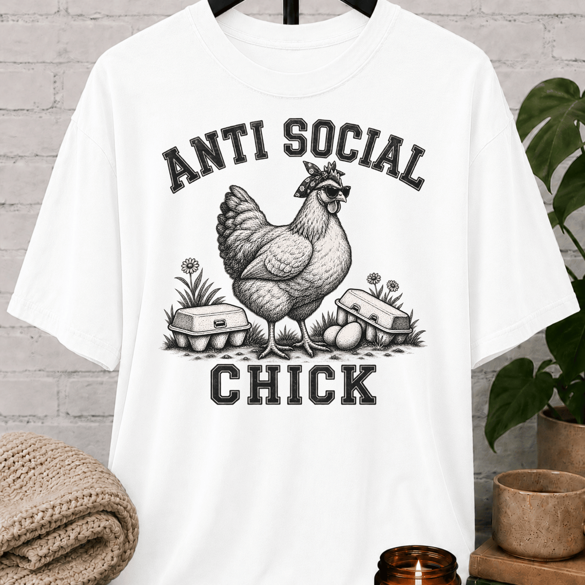 Anti Social Chick Chicken T-Shirt