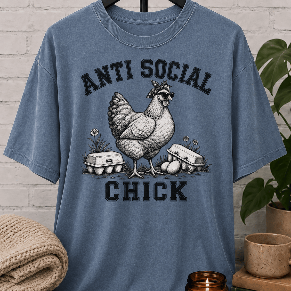 Anti Social Chick Chicken T-Shirt