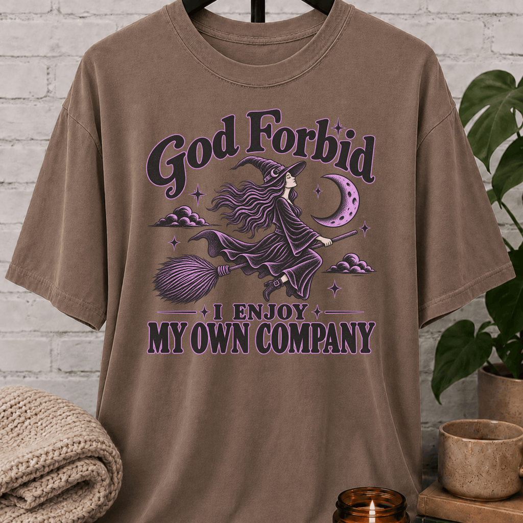Enjoy My Own Company Witch T-Shirt