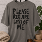 Please Require Less of Me Overwhelmed T-Shirt