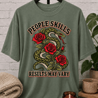 People Skills Results May Vary Snake T-Shirt