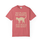 No Plans No People Cat T-Shirt