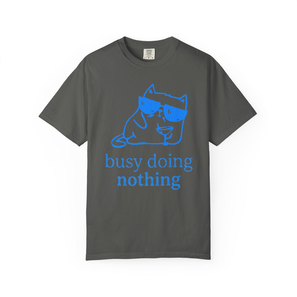 Busy Doing Nothing Cat T-Shirt