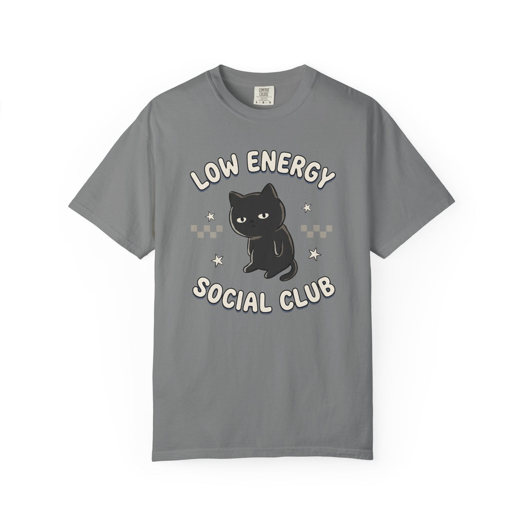 Low Energy Social Club Cat T-Shirt