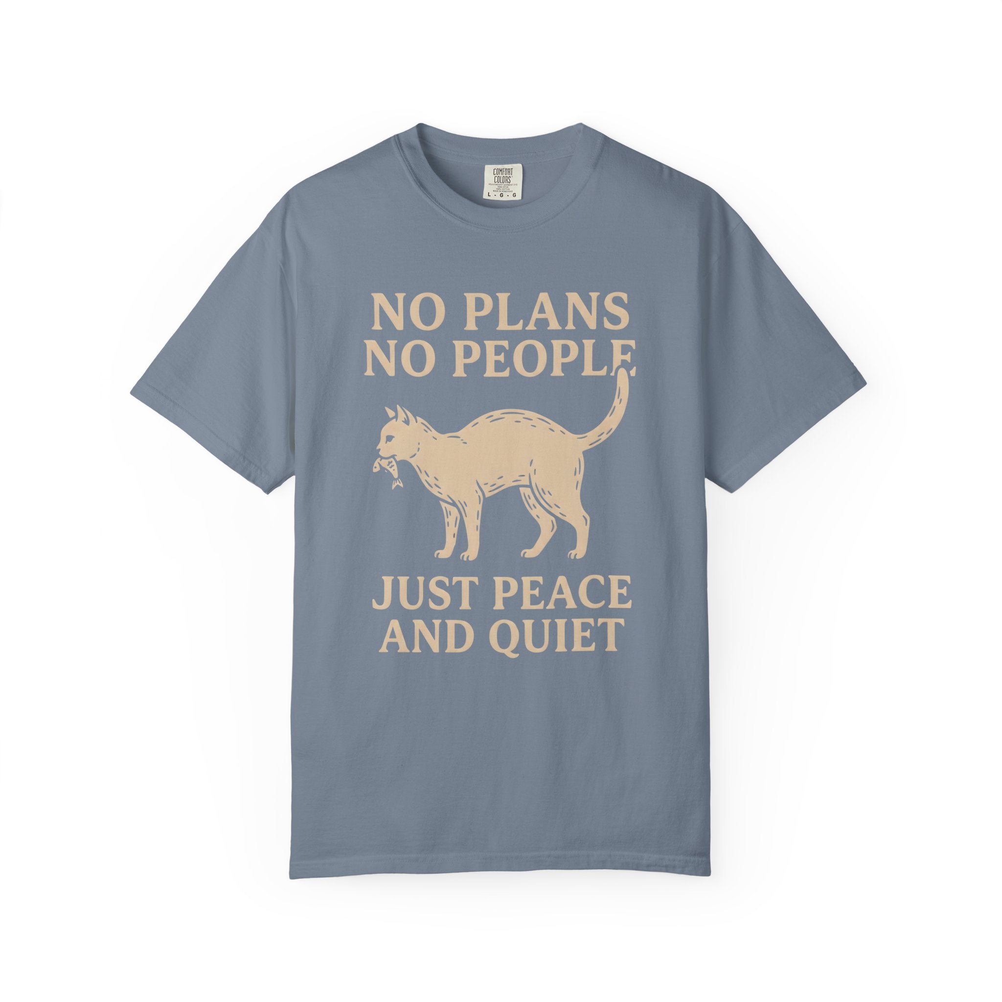 No Plans No People Cat T-Shirt
