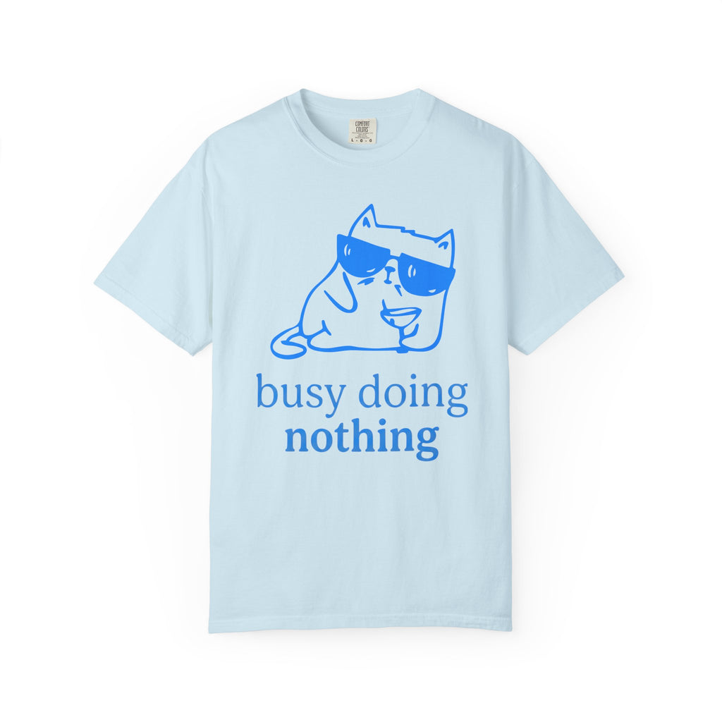 Busy Doing Nothing Cat T-Shirt