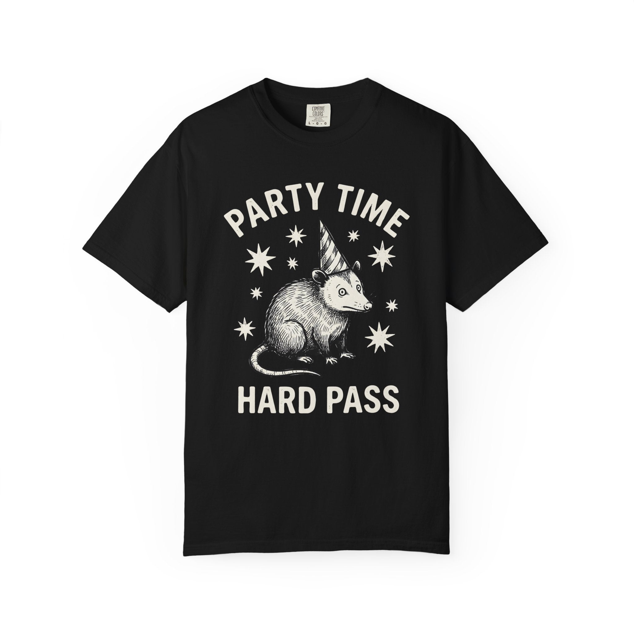 Party Time Hard Pass Opossum T-Shirt