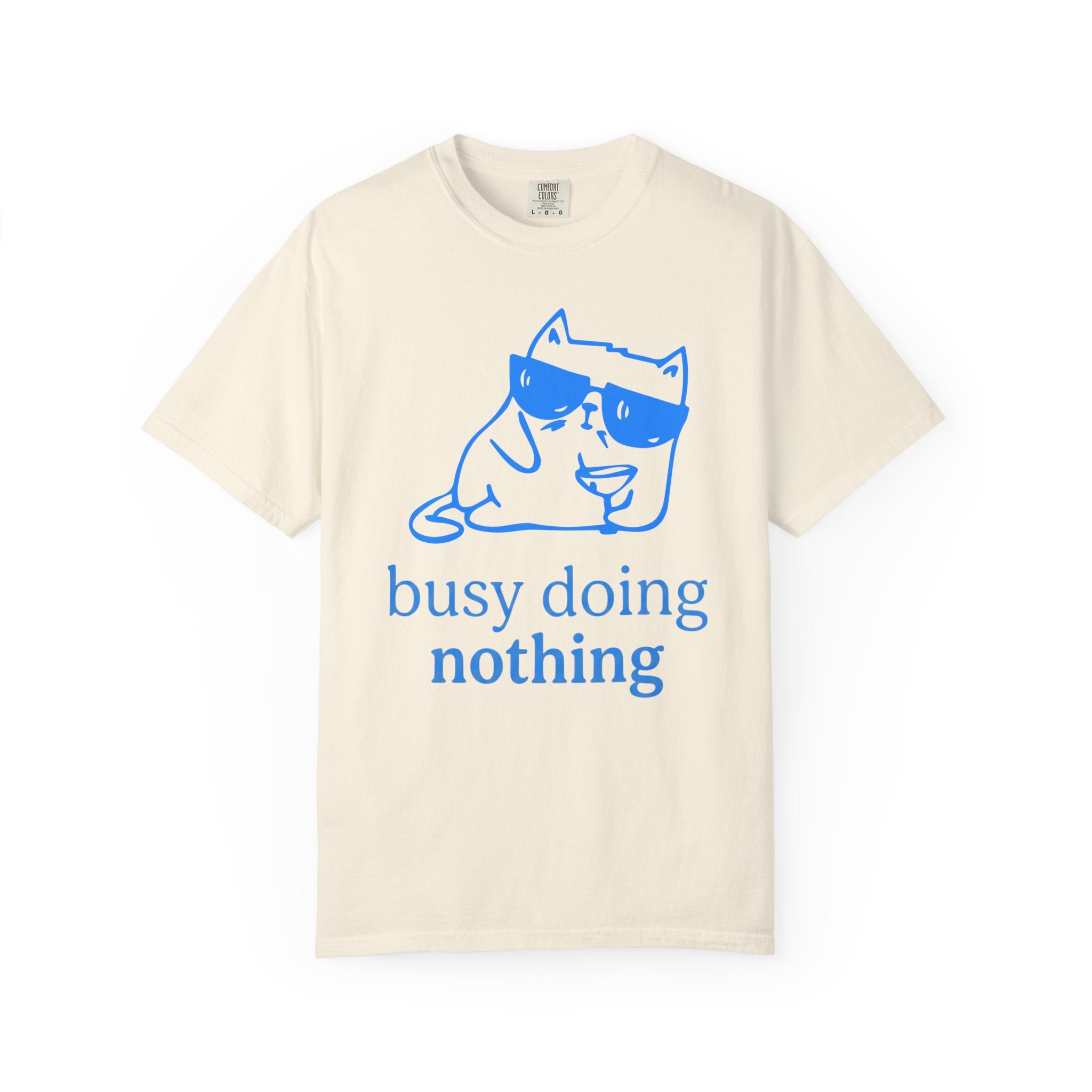Busy Doing Nothing Cat T-Shirt