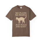 No Plans No People Cat T-Shirt