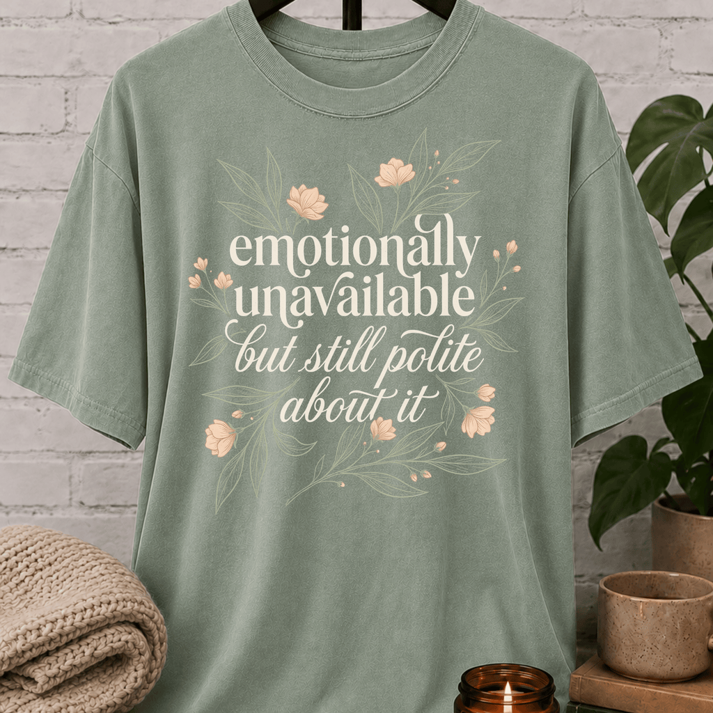 Emotionally Unavailable But Polite T-Shirt