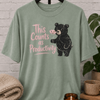 This Counts as Productivity Bear T-Shirt