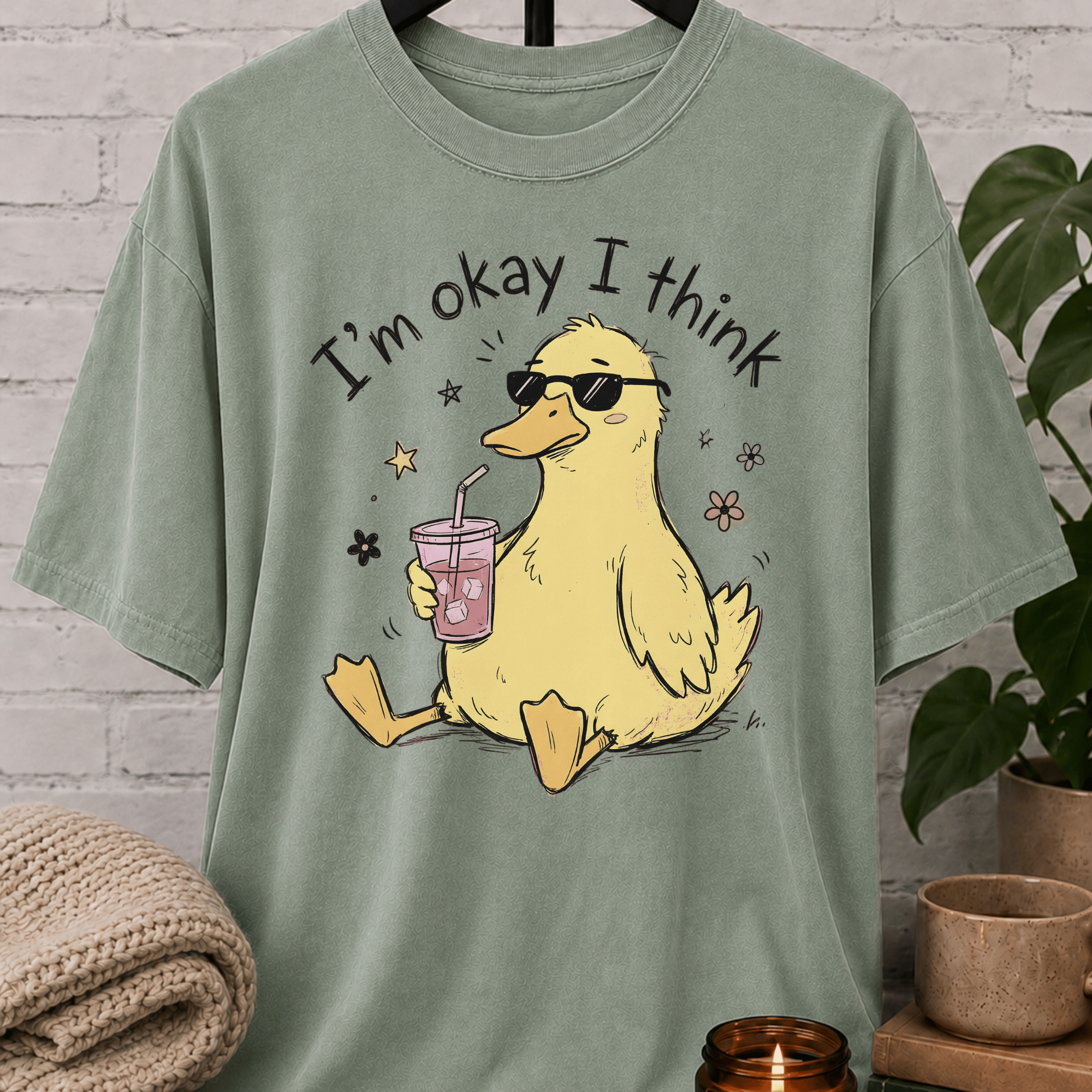 I'm Okay I Think Duck T-Shirt