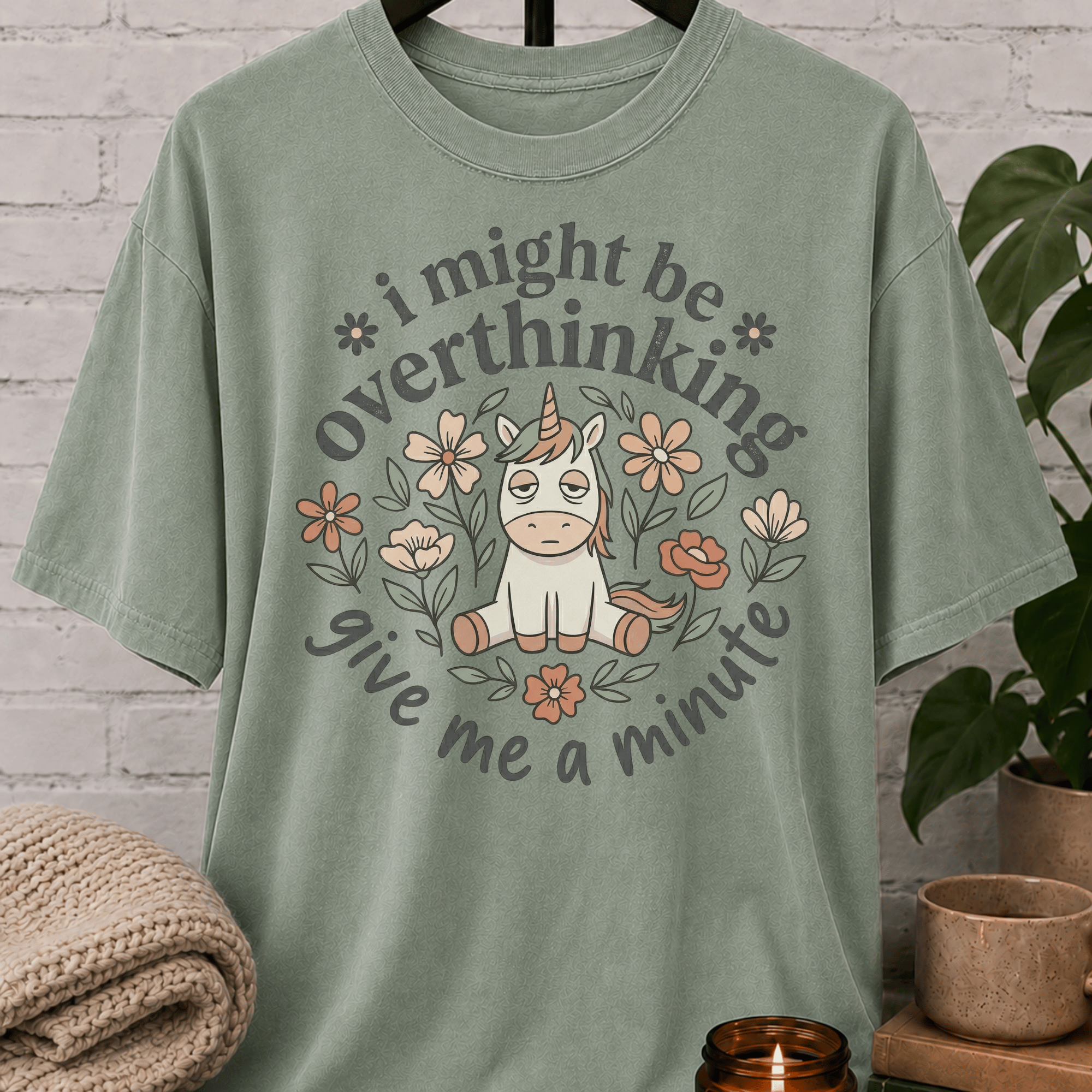 I Might Be Overthinking Unicorn T-Shirt