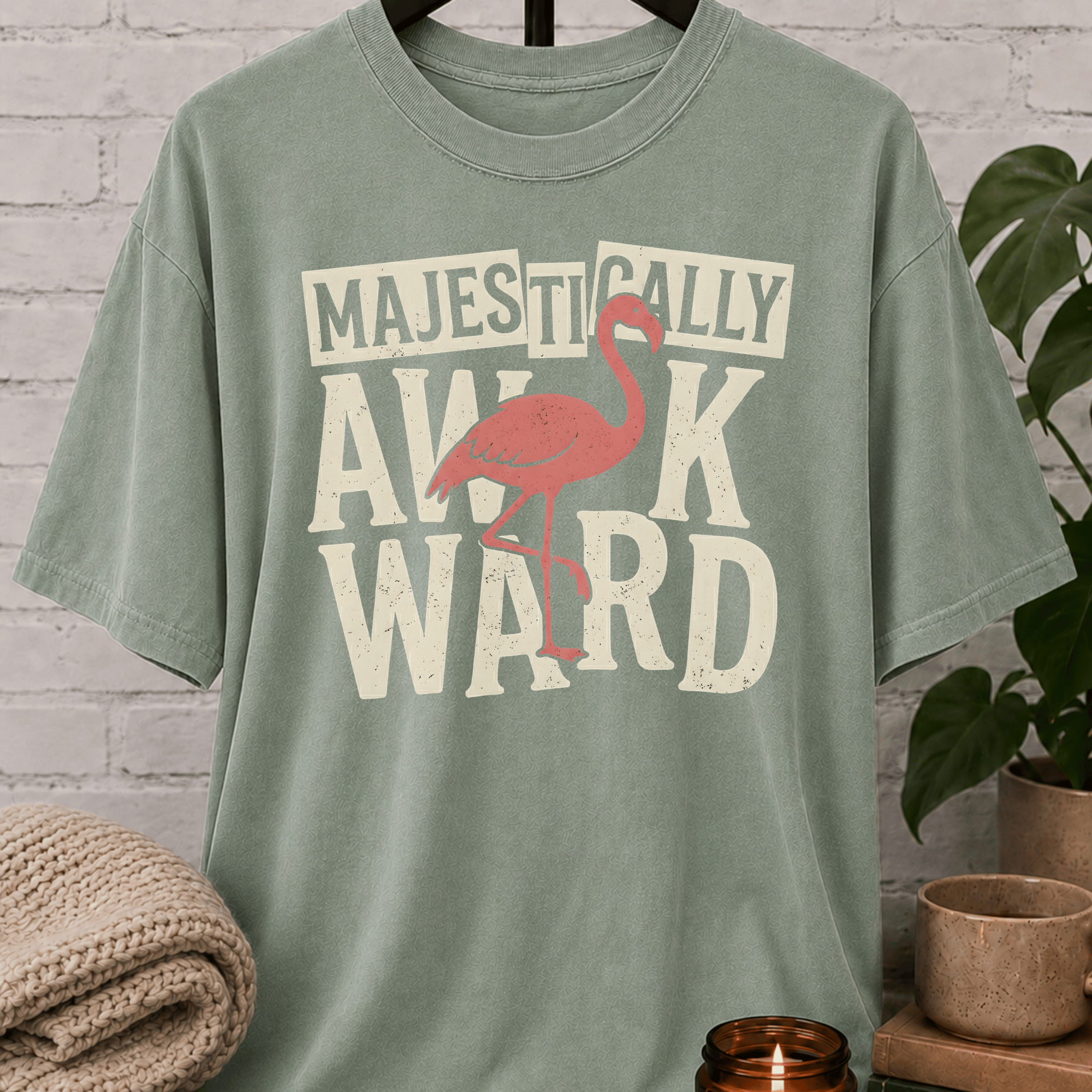 Majestically Awkward Flamingo T-Shirt
