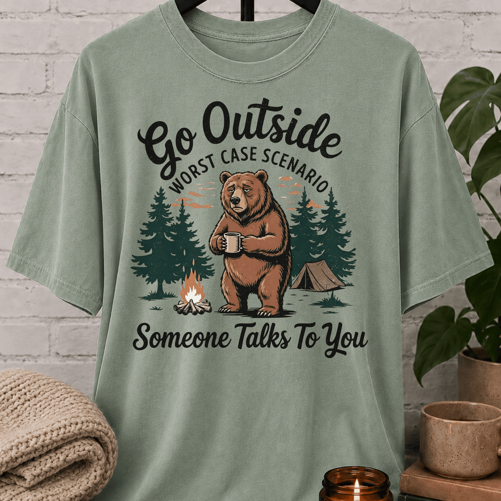Go Outside Bear T-Shirt