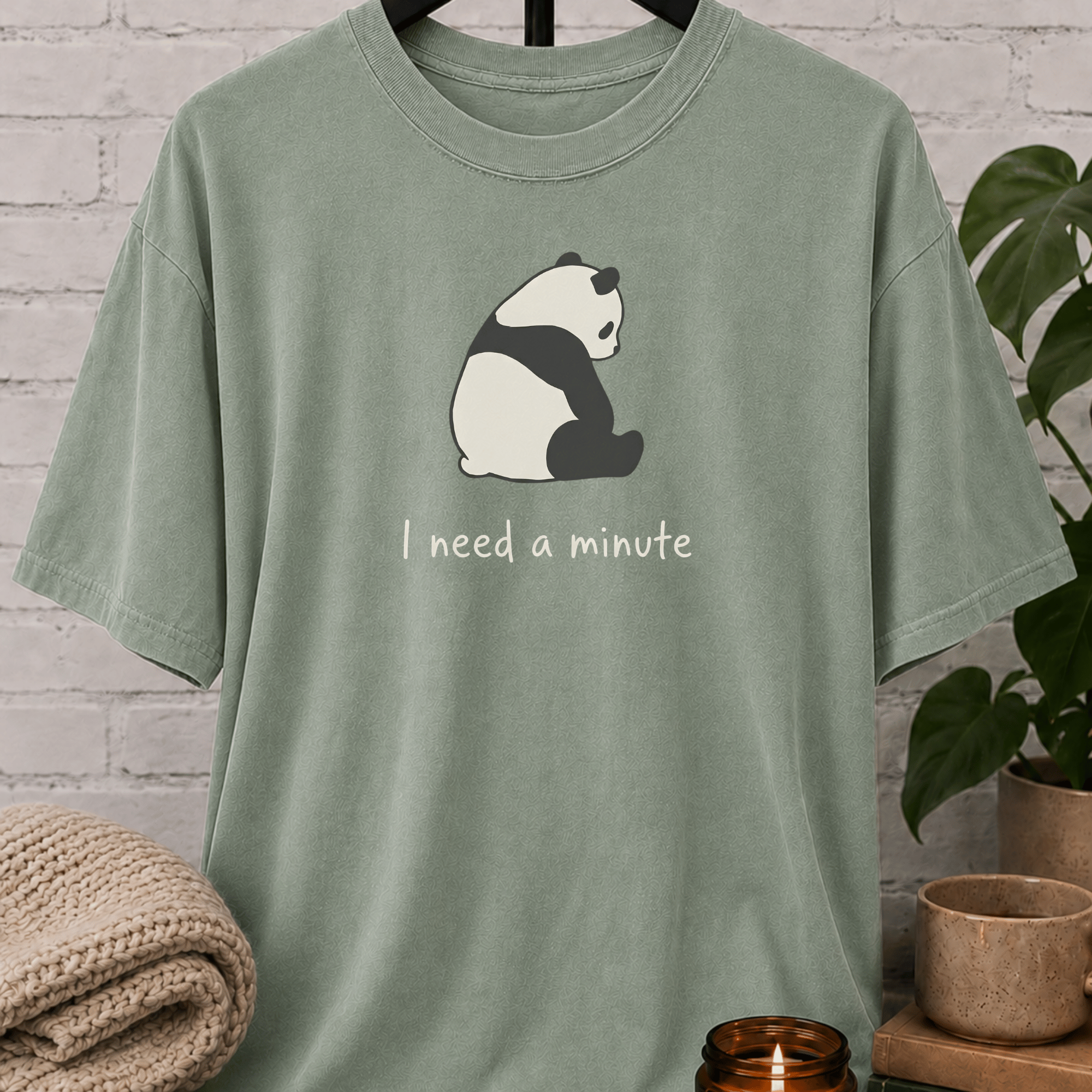 I Need A Minute Panda T-Shirt