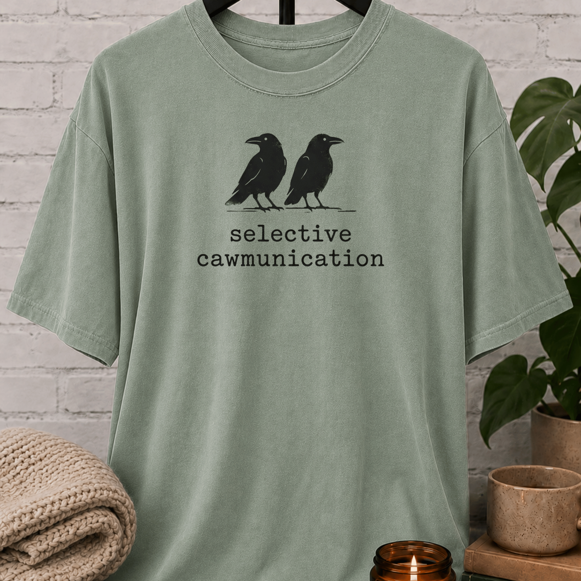 Selective Caw-munication Crow T-Shirt