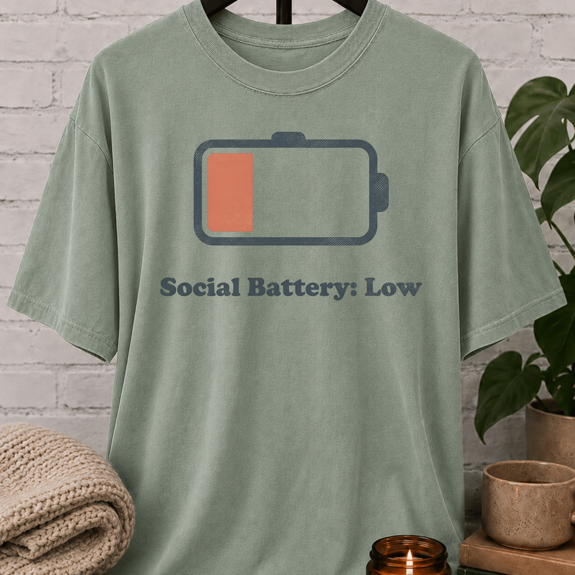 Social Battery Low T-Shirt