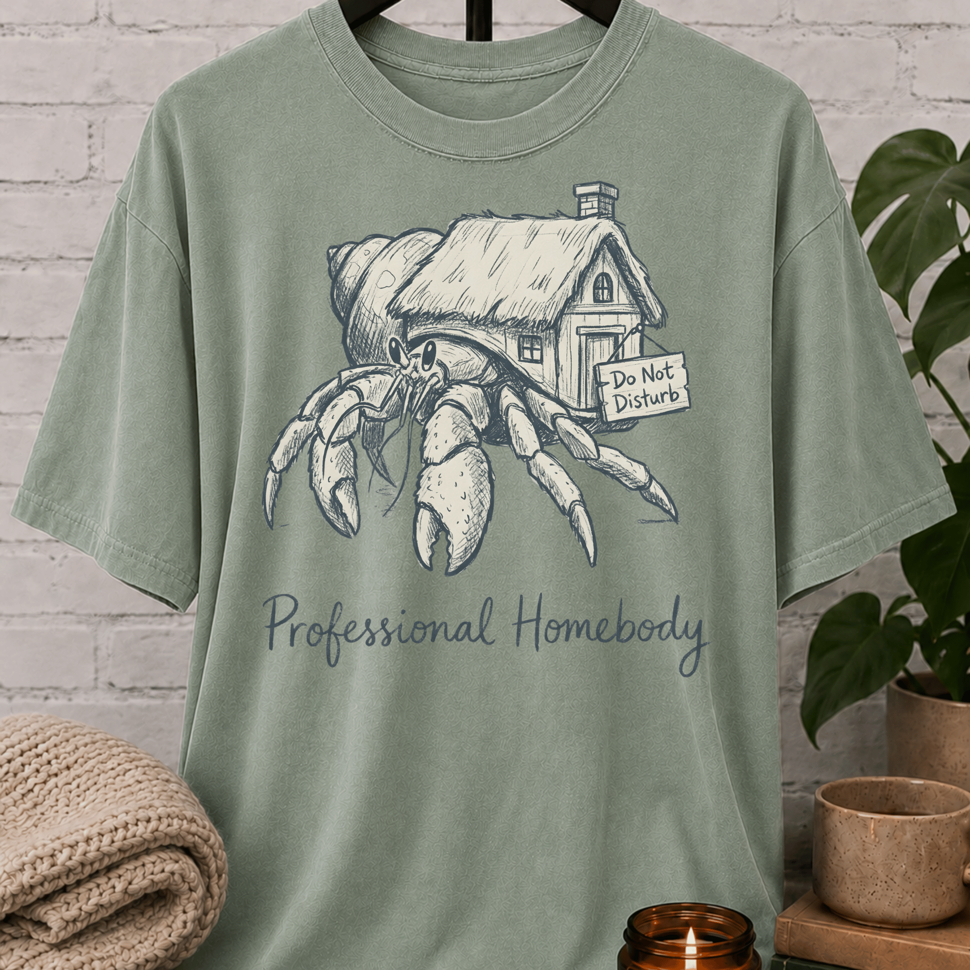 Professional Homebody Crab T-Shirt