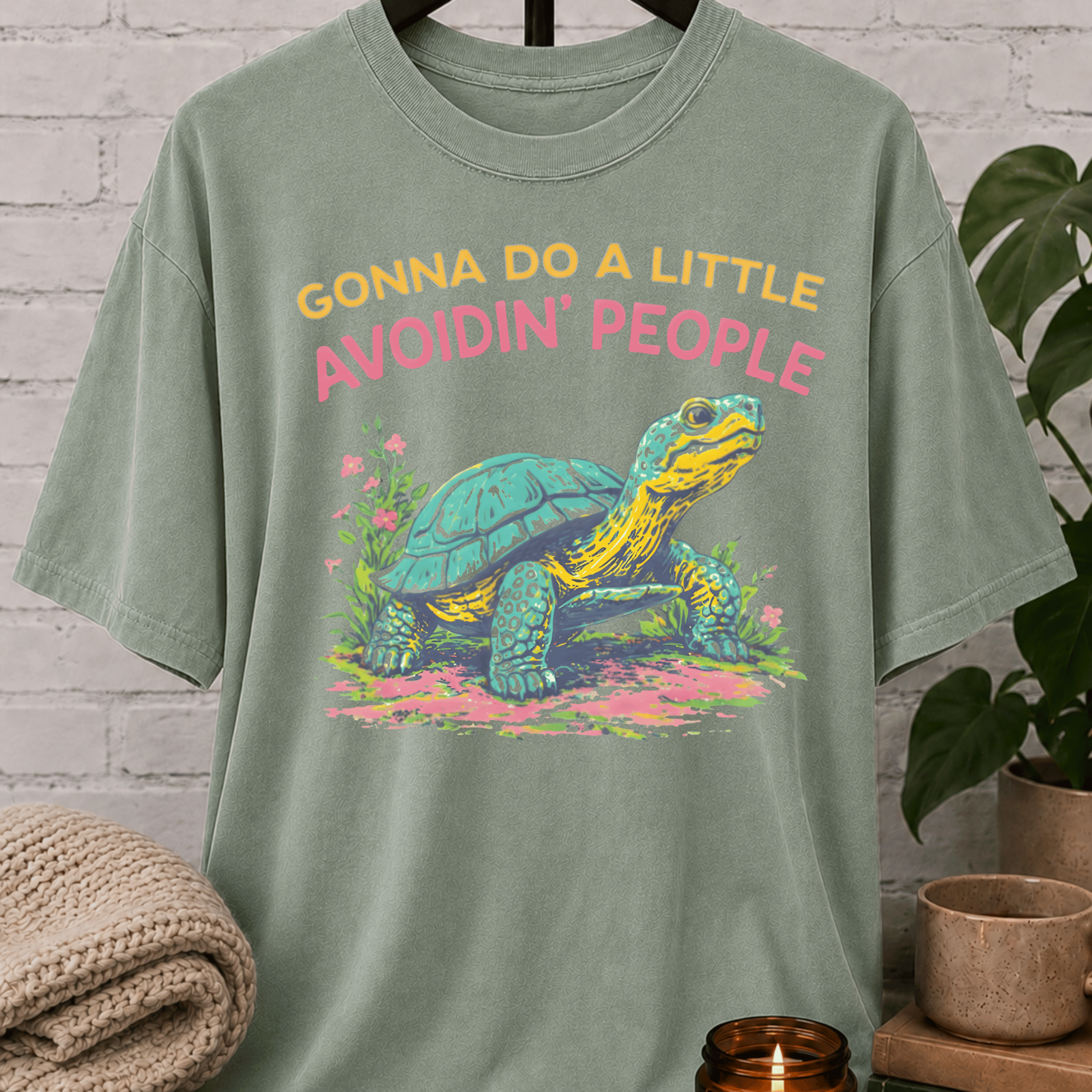 Avoidin' People Tortoise T-Shirt